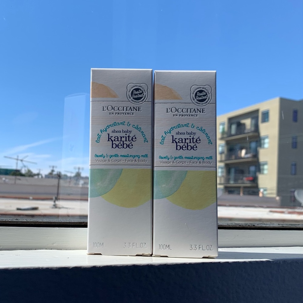 L'Occitane shea baby lotion 100ml  x 2